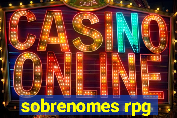 sobrenomes rpg